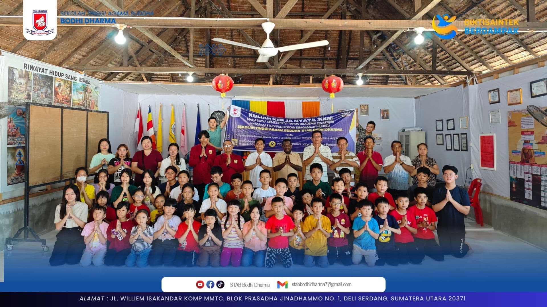 Penarikan Kembali Peserta KKN Mahasiswa STAB Bodhi Dharma Semester 6 Tahun Akademik 2024/2025 di Vihara Purnama Satya Dharma, Pantai Labu